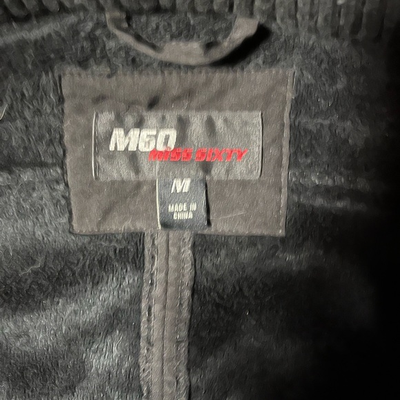 Miss Sixty jacket with detachable removable hood black size medium - Picture 5 of 5